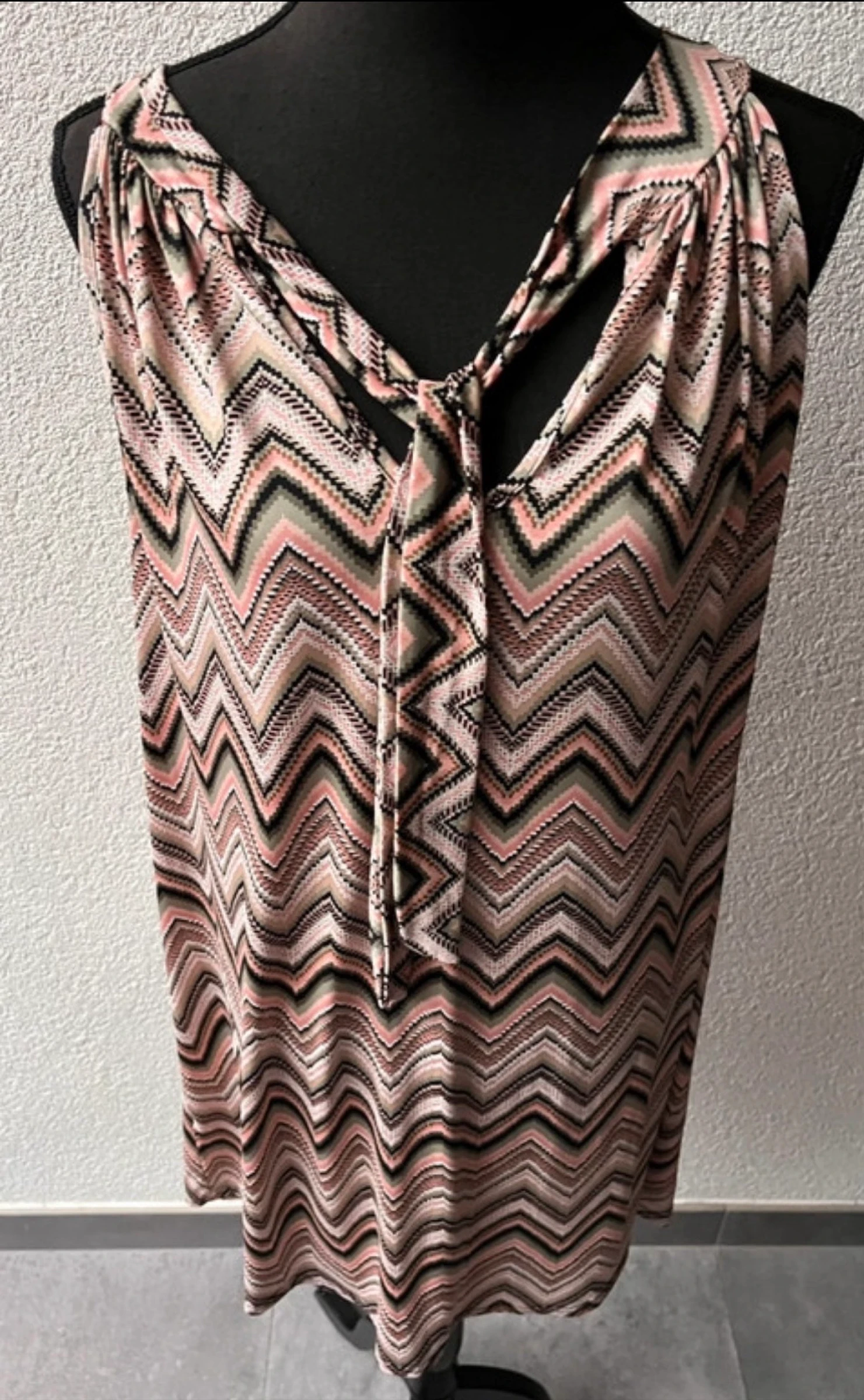 πΊ ππ | Zigzag Tuniek / Strandjurkje One Size | Roze Taupe Zwart | Boho Ibiza | robe plage | tunique femme | style bohΓ¨me